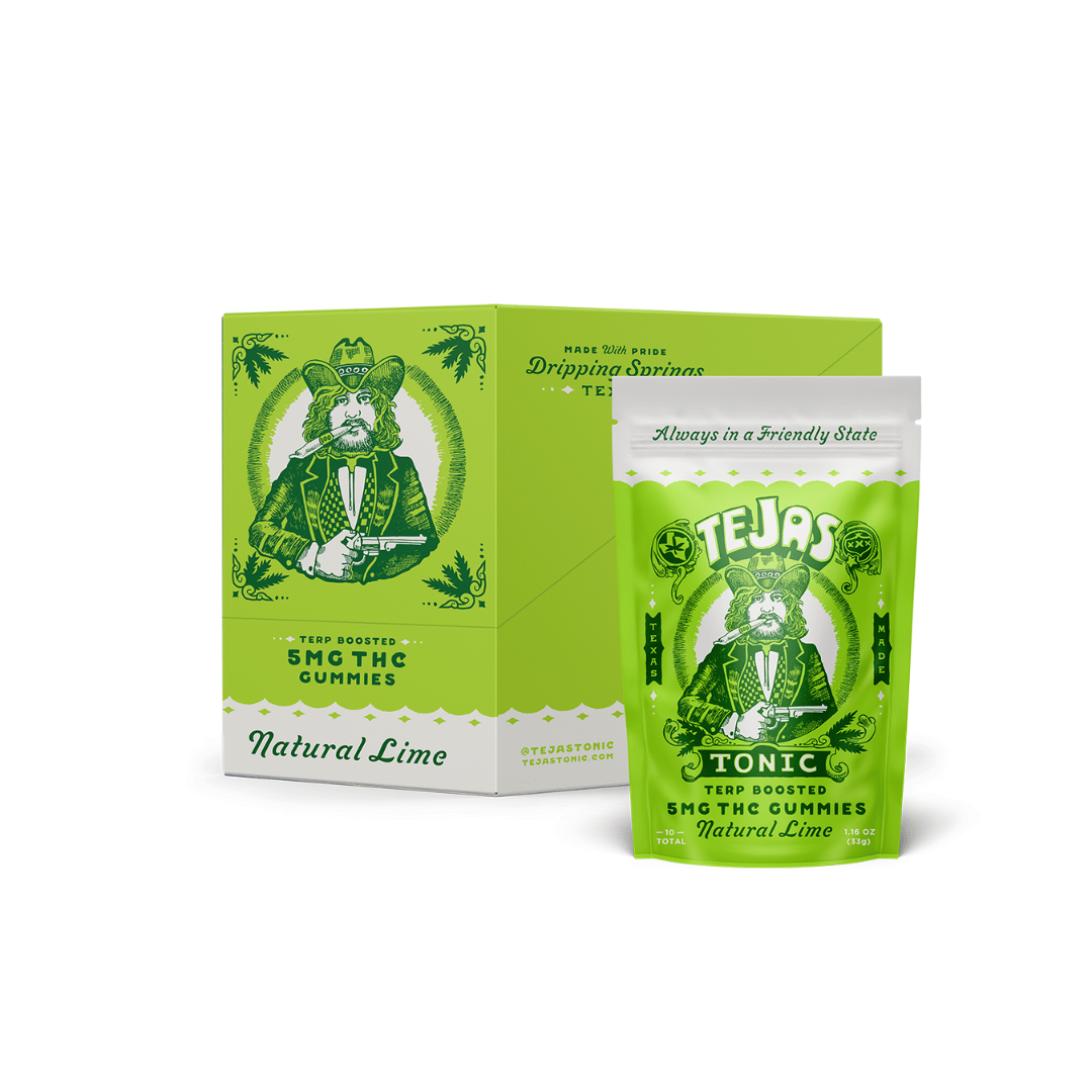 Natural Lime THC Gummies – Tejas Tonic