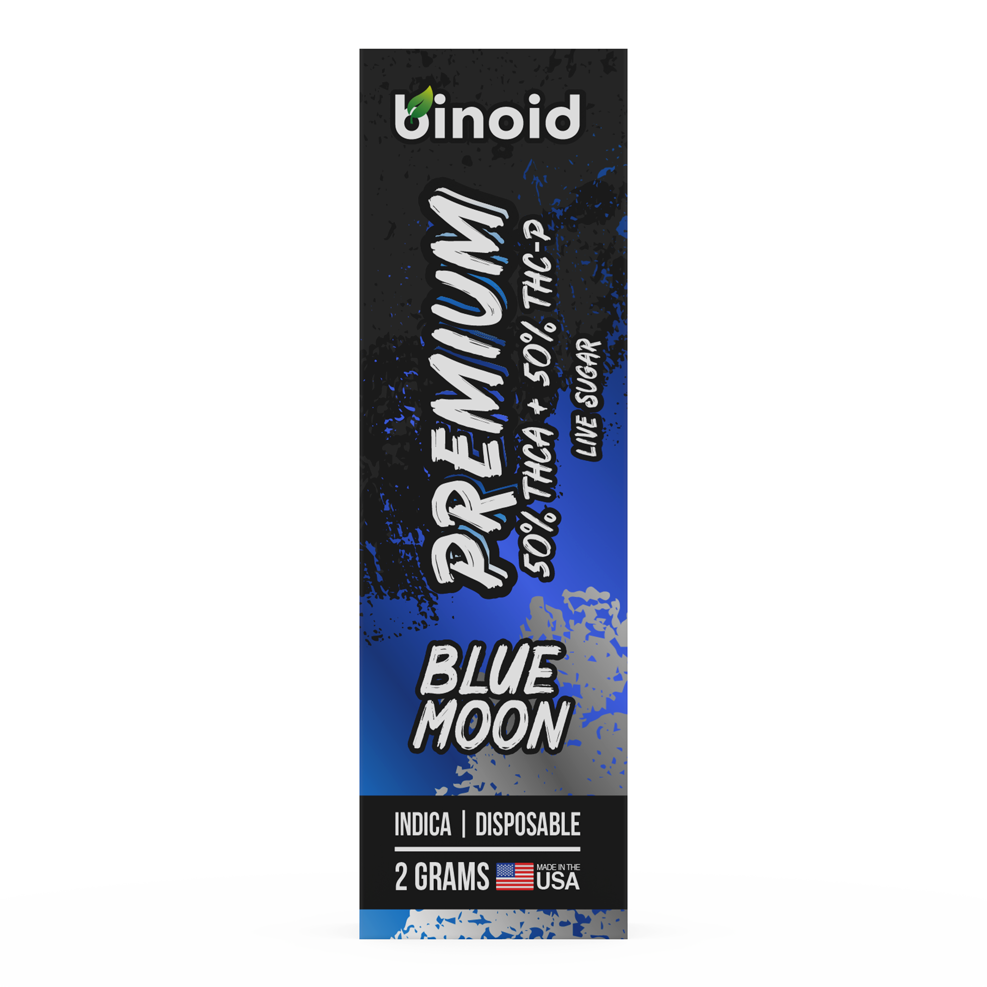 Live Sugar 50/50 THCA - THCP 2G Disposable  Blue Moon (Indica)